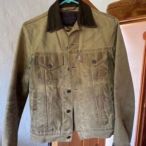 🔴 Filson x Levis trucker Jacket size X-Small waxed canvas